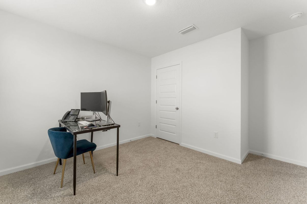 Home Office, Interior, Recessed Lighting