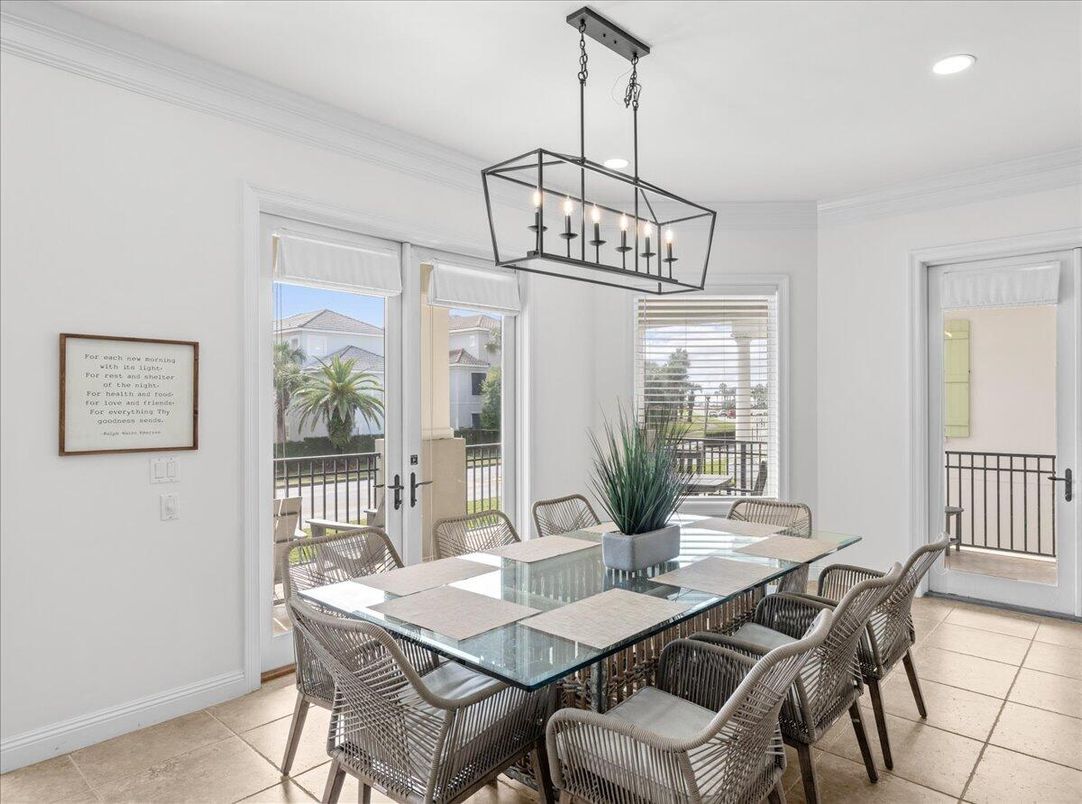 Chandelier, Dining room, Interior, Recessed Lighting