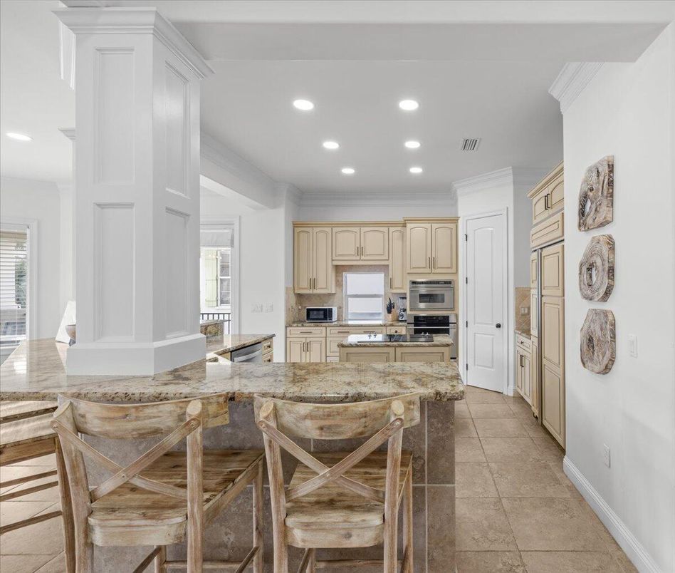 Interior, Kitchen, Recessed Lighting, Stainless Steel Appliances
