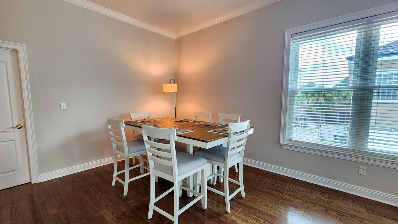 Dining room, Interior, Wood Texture Flooring