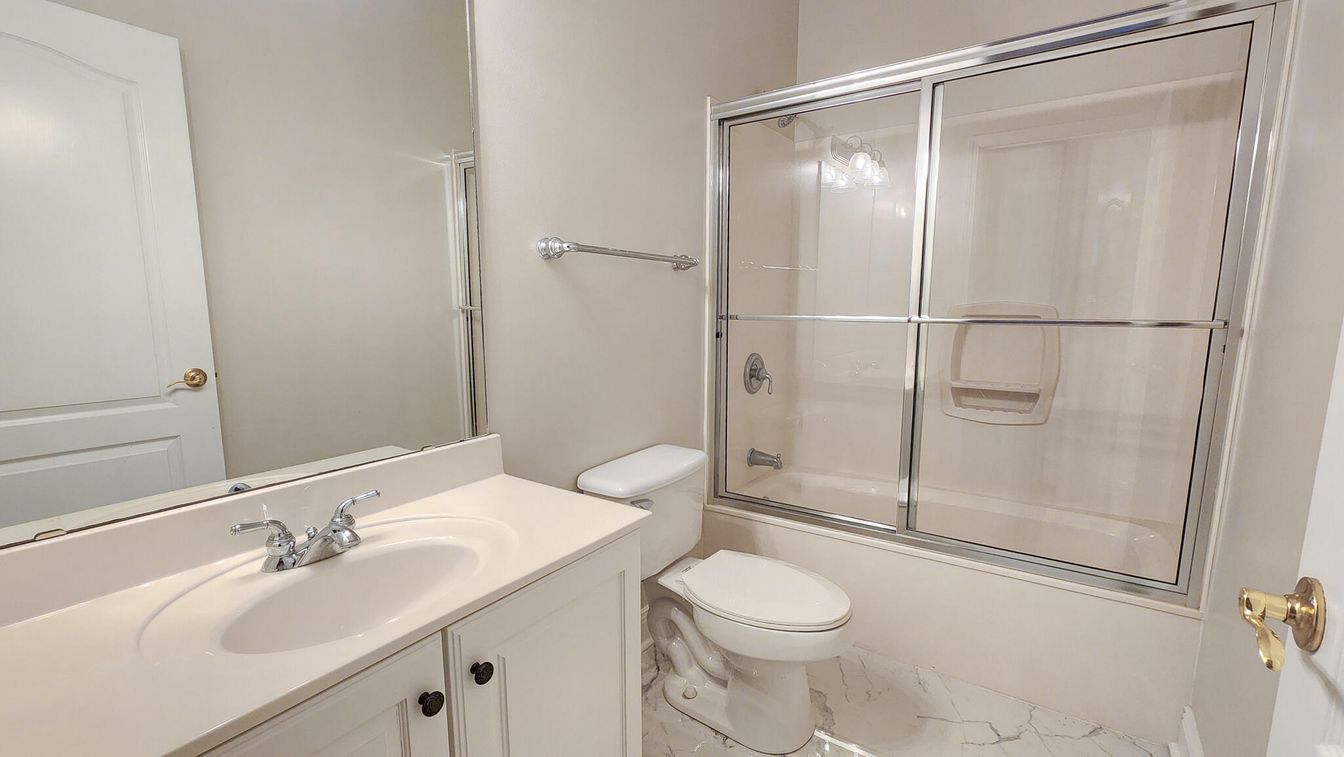 Bathroom, Glass Shower, Interior, Marble