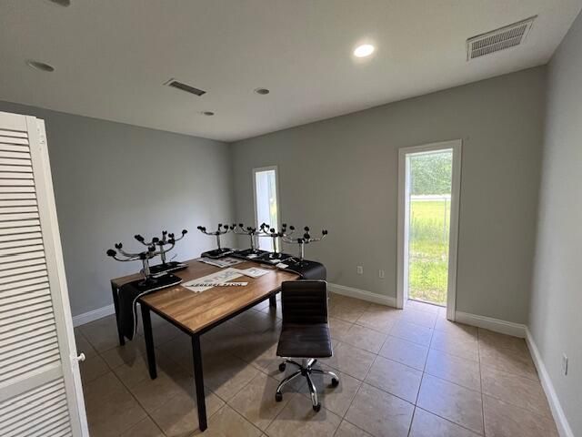 Home Office, Interior, Recessed Lighting