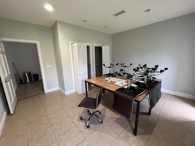 Home Office, Interior, Recessed Lighting