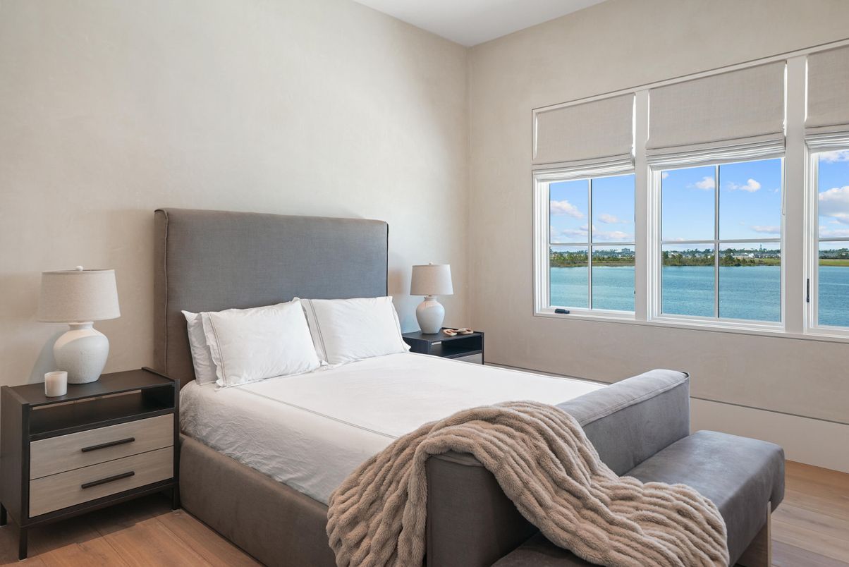 Bedroom, Interior, Water, Wood Texture Flooring