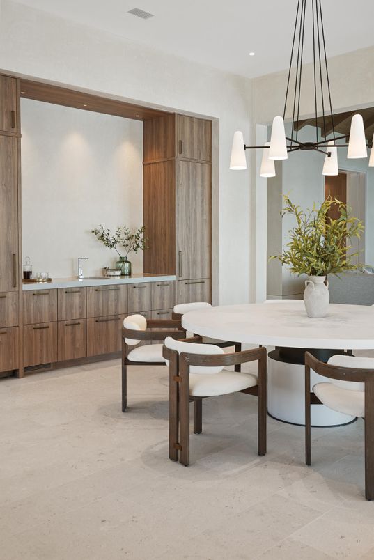 Dining room, Interior, Pendant Lights, Recessed Lighting