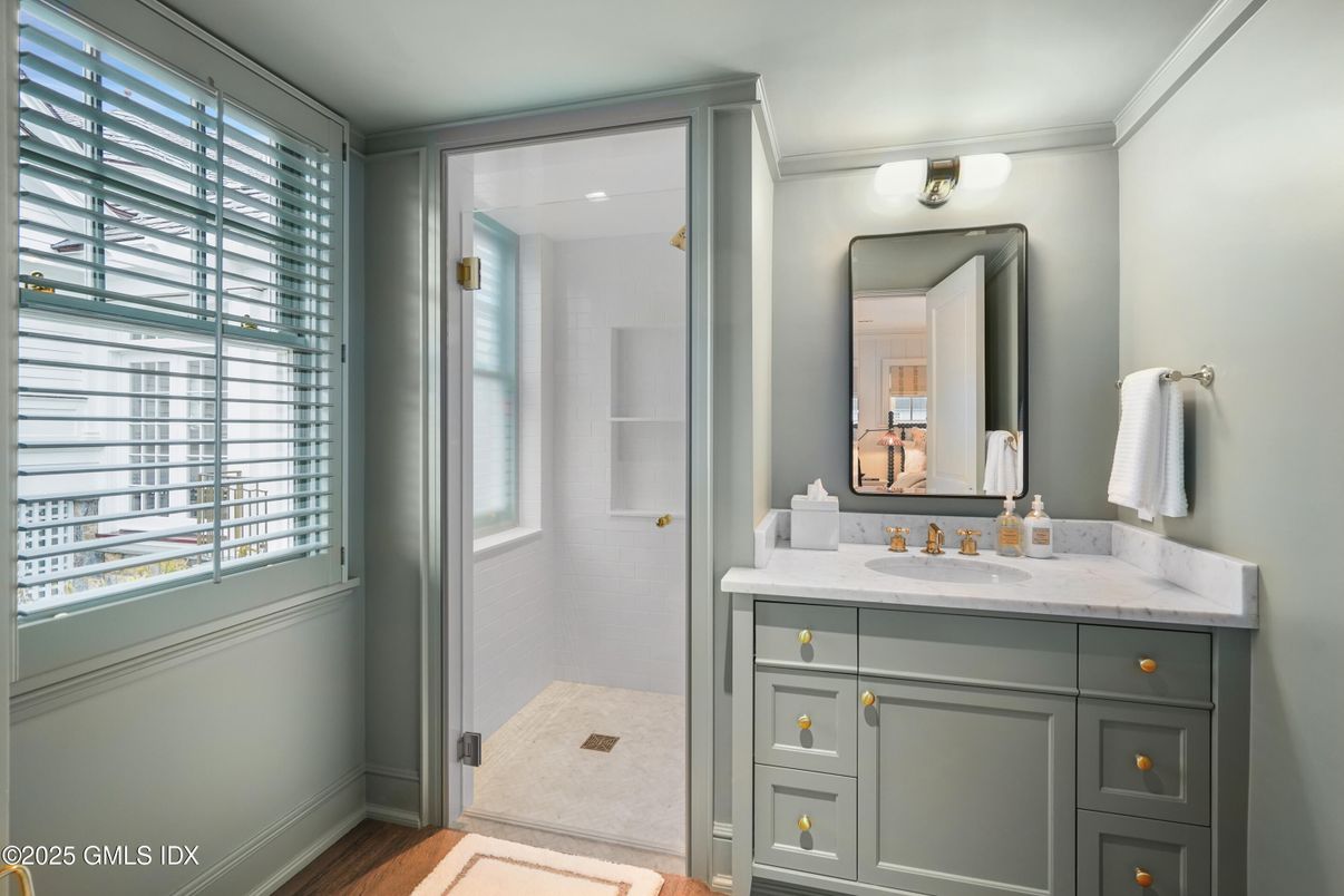 Bathroom, Interior, Wood Texture Flooring