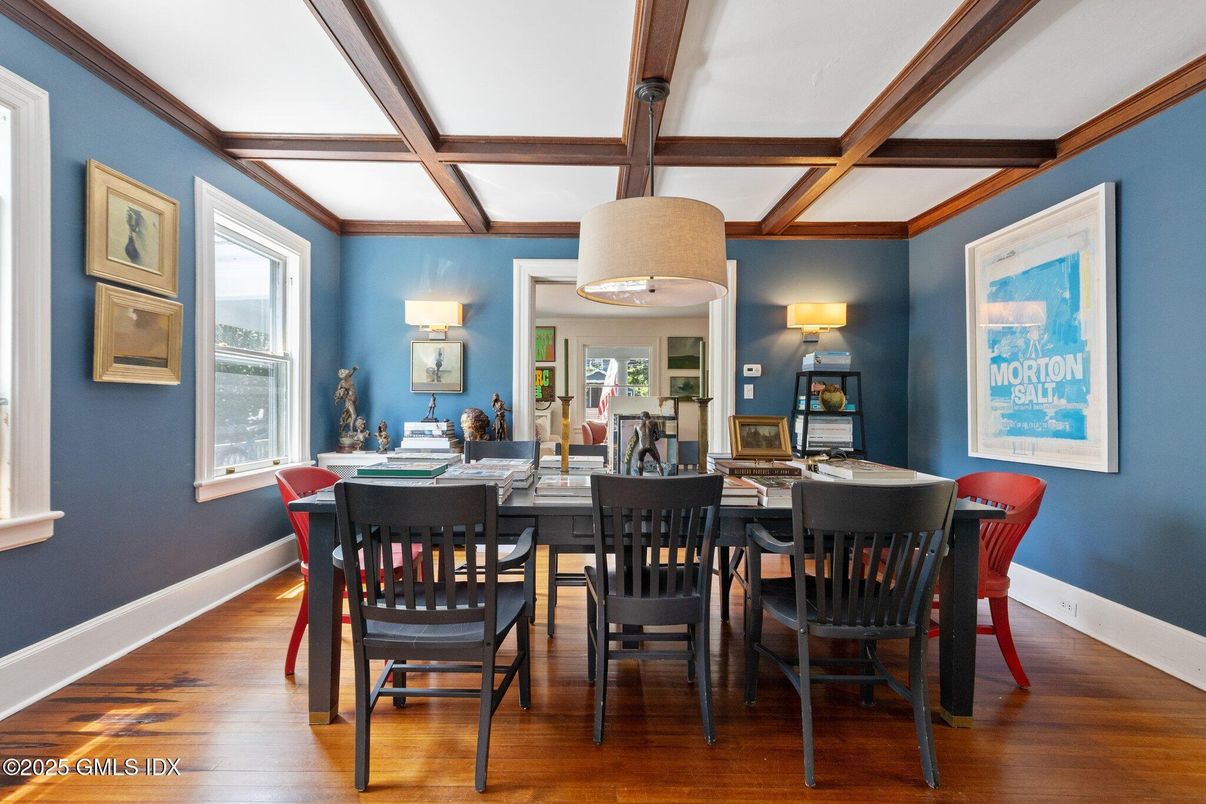 Dining room, Interior, Wooden Beams, Wood Texture Flooring