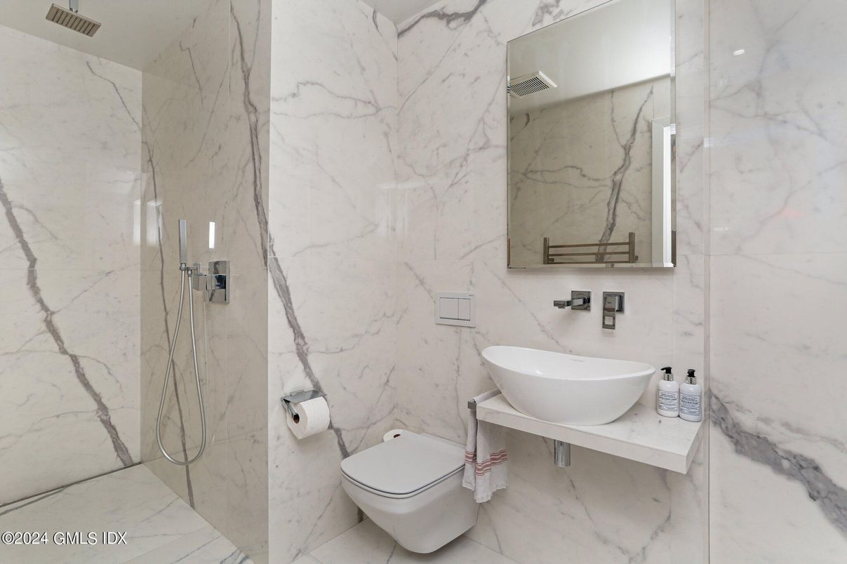 Bathroom, Interior, Marble Walls