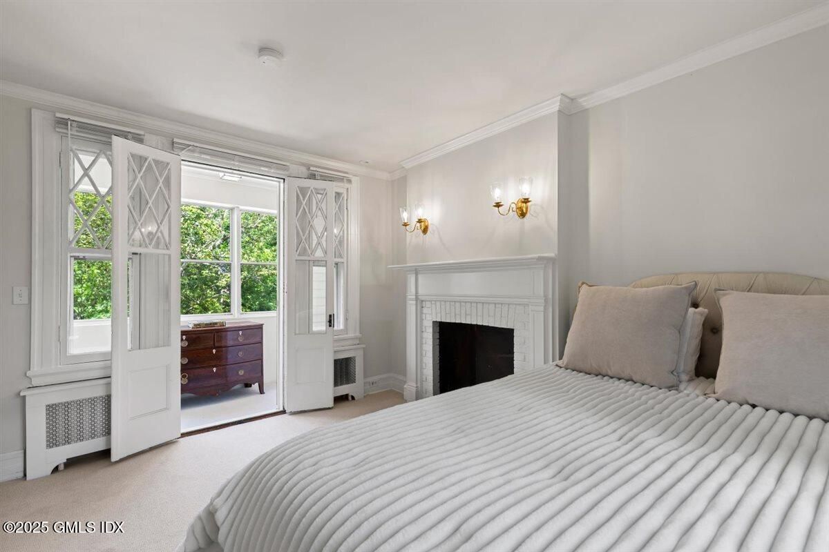 Bedroom, Fireplace, Interior