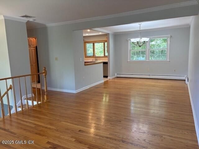 Empty room, Interior, Wood Texture Flooring