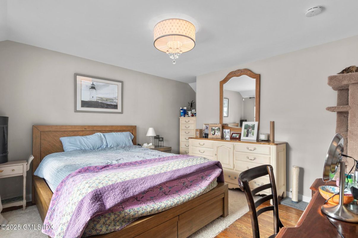 Bedroom, Chandelier, Interior, Wood Texture Flooring