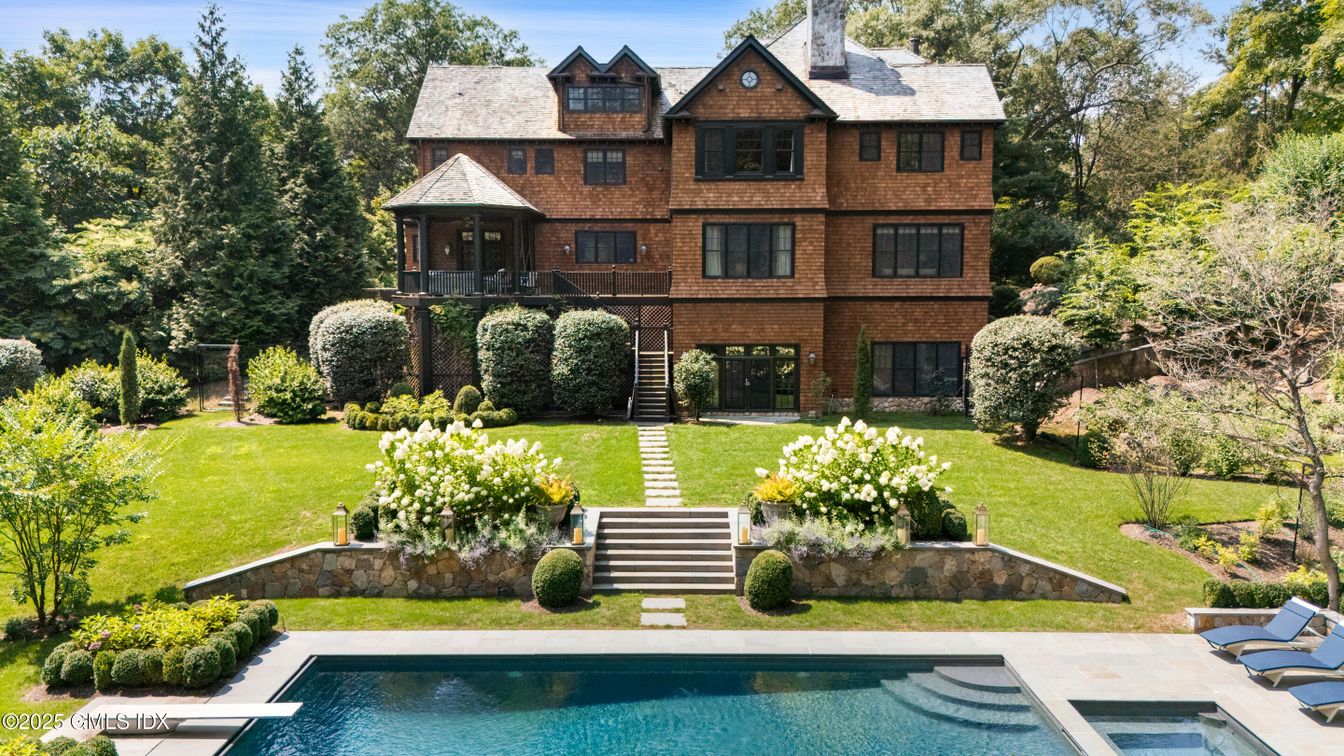Backyard, Exterior, Facade, Brick Facade, Pool, Queen Anne Victorian