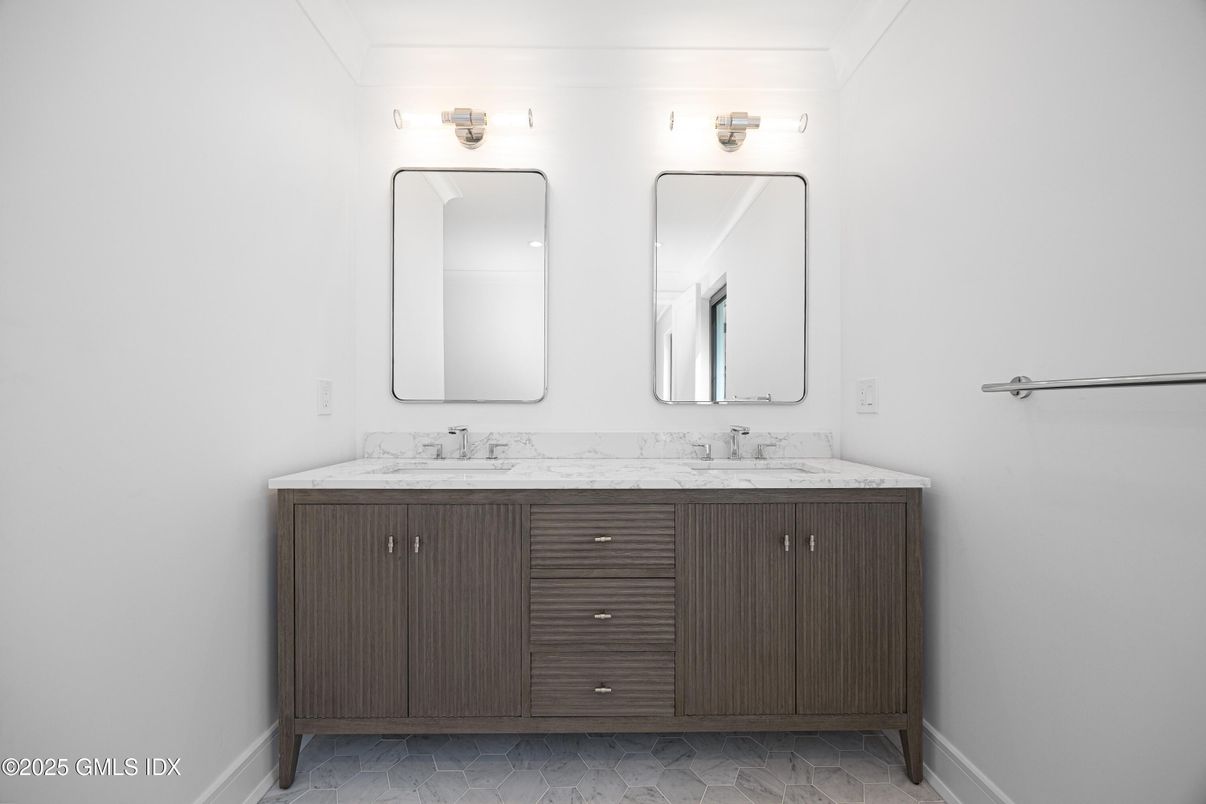 Bathroom, Dual Sink Vanities, Interior, Marble