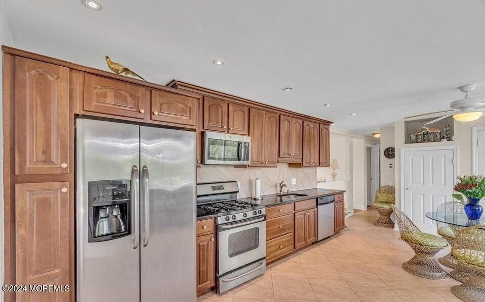 Interior, Kitchen, Recessed Lighting, Stainless Steel Appliances