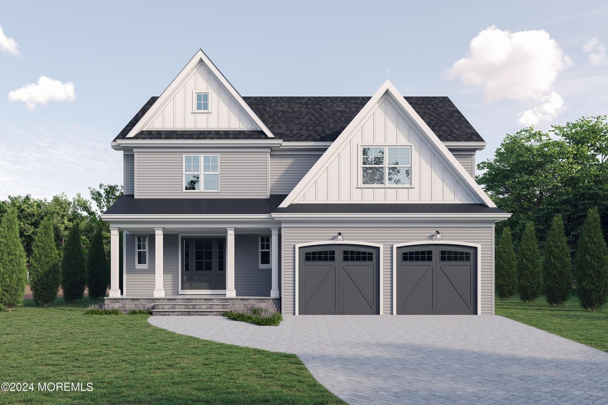 Attached, Exterior, Facade, Farmhouse