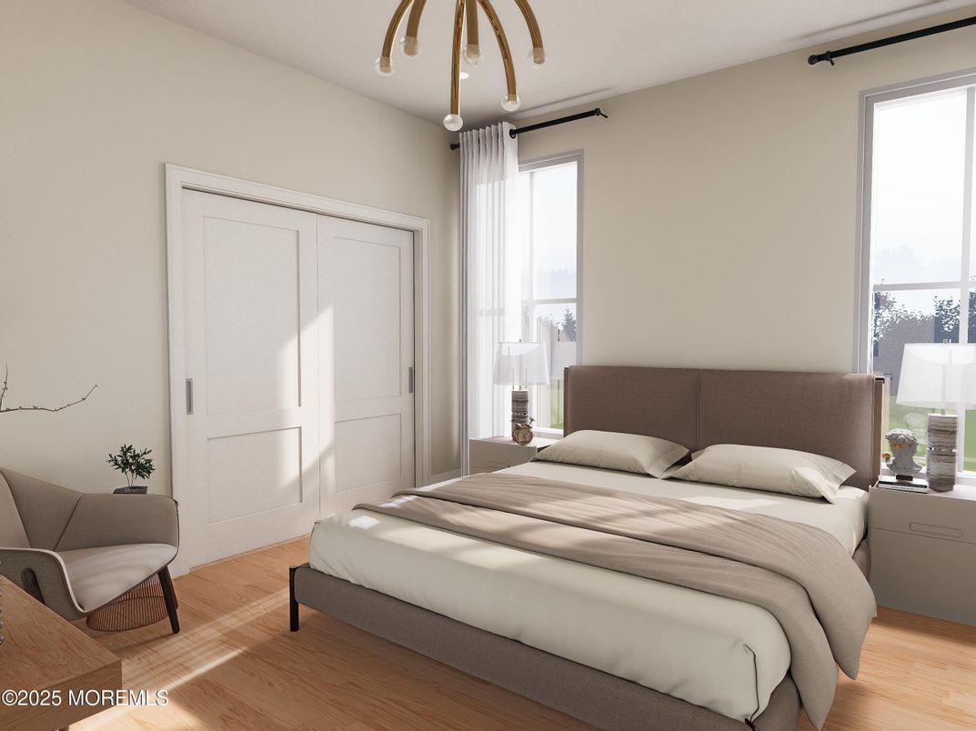 Bedroom, Interior, Wood Texture Flooring