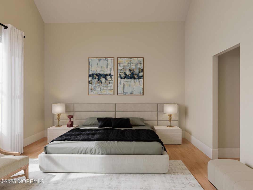 Bedroom, Interior, Wood Texture Flooring