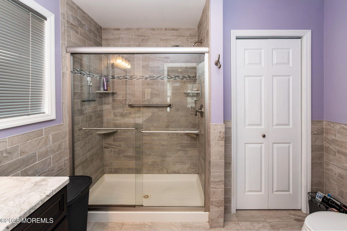 Bathroom, Glass Shower, Interior, Stone Walls