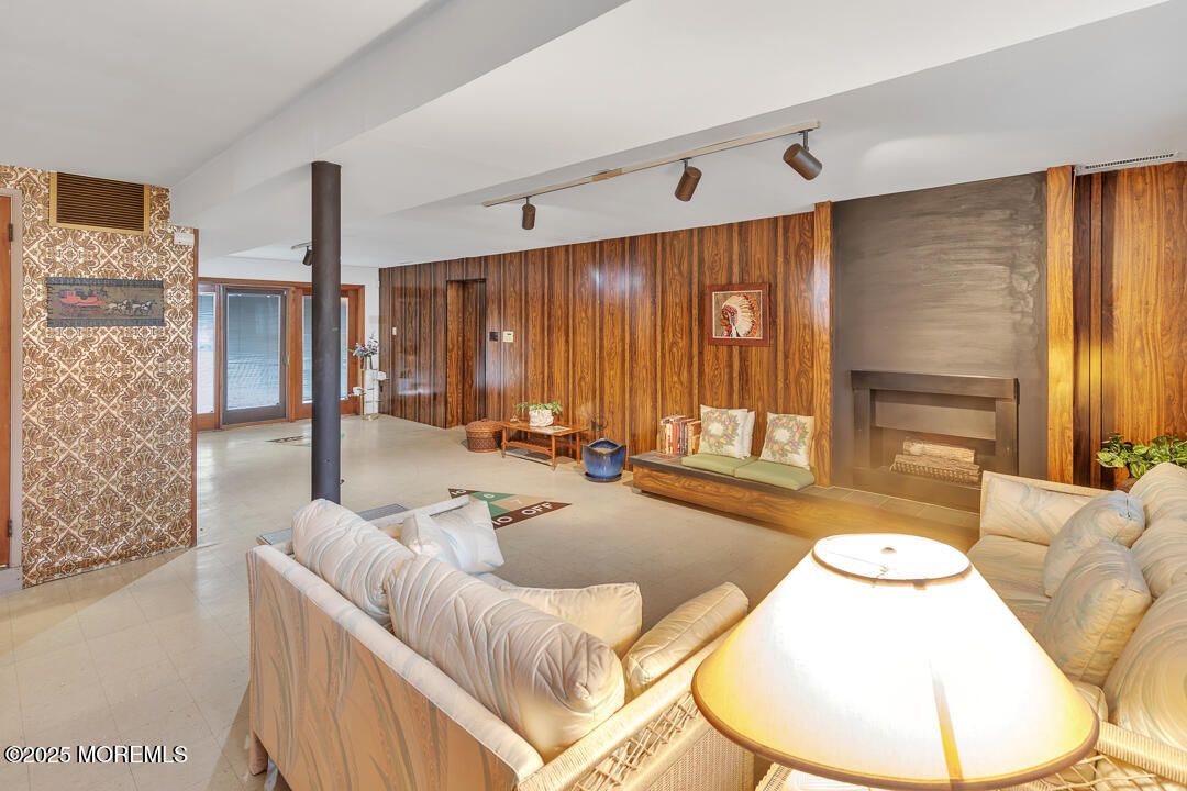 Fireplace, Interior, Living room, Wooden Walls