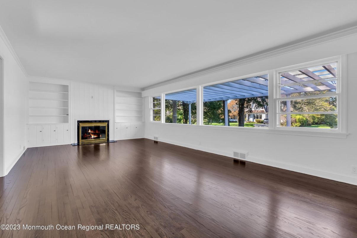 Empty room, Fireplace, Interior, Wood Texture Flooring