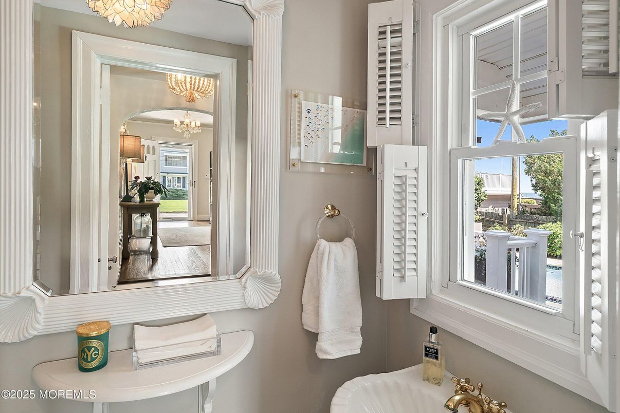 Bathroom, Chandelier, Interior