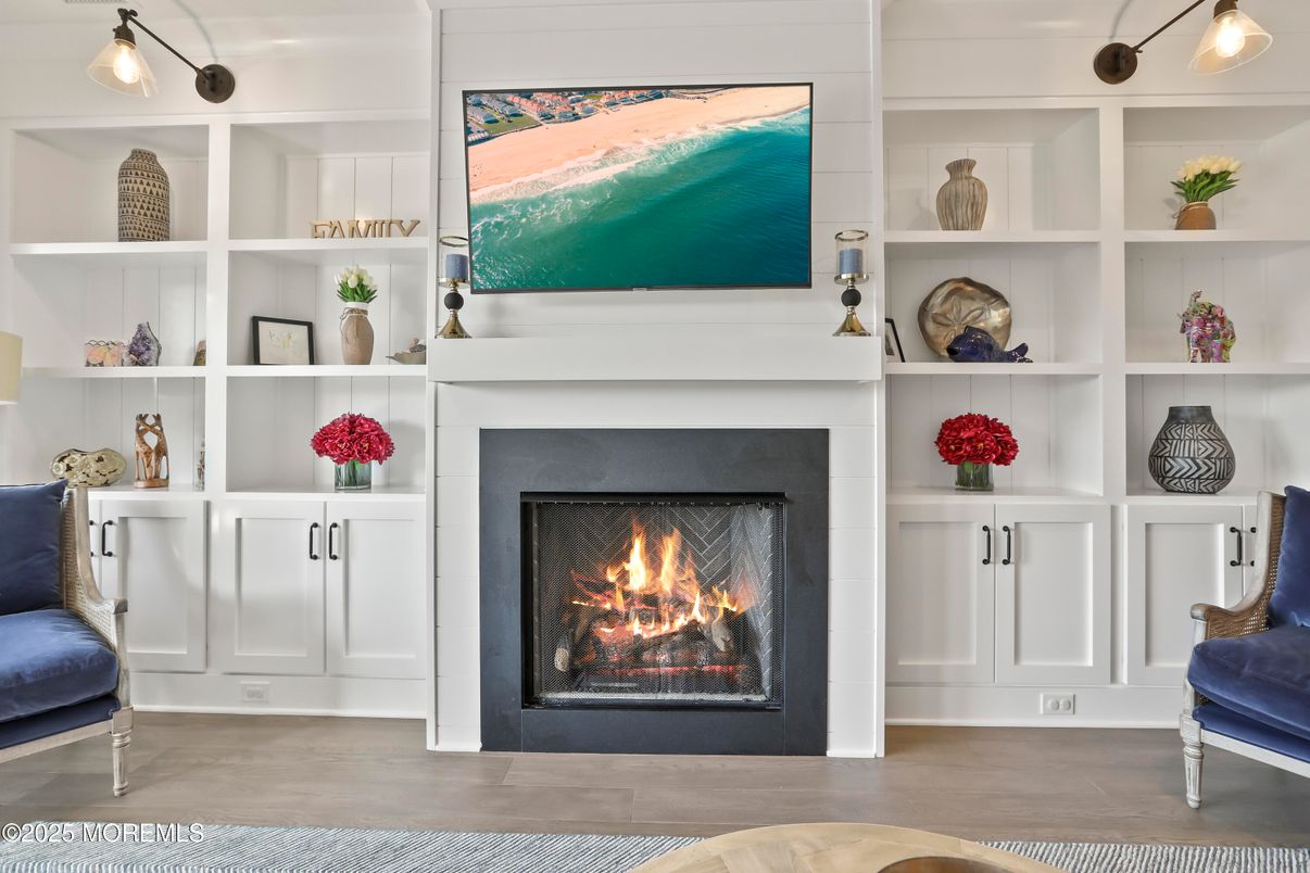 Fireplace, Interior, Wood Texture Flooring