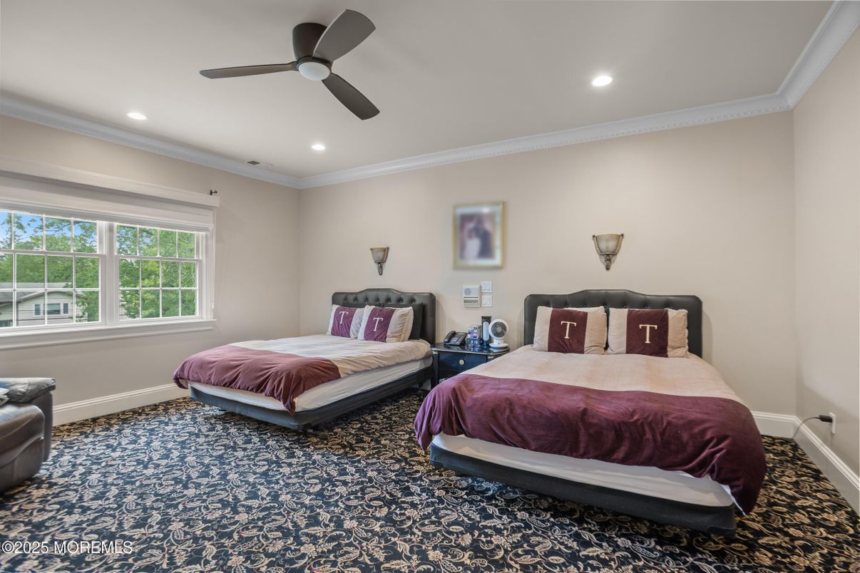 Bedroom, Interior, Recessed Lighting