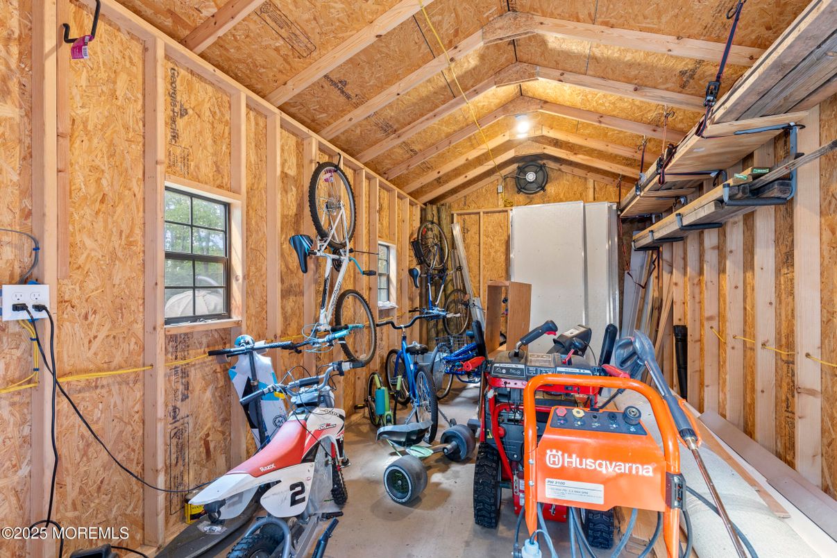 Fitness Equipment, Interior, Wooden Beams, Wooden Ceilings, Wooden Walls