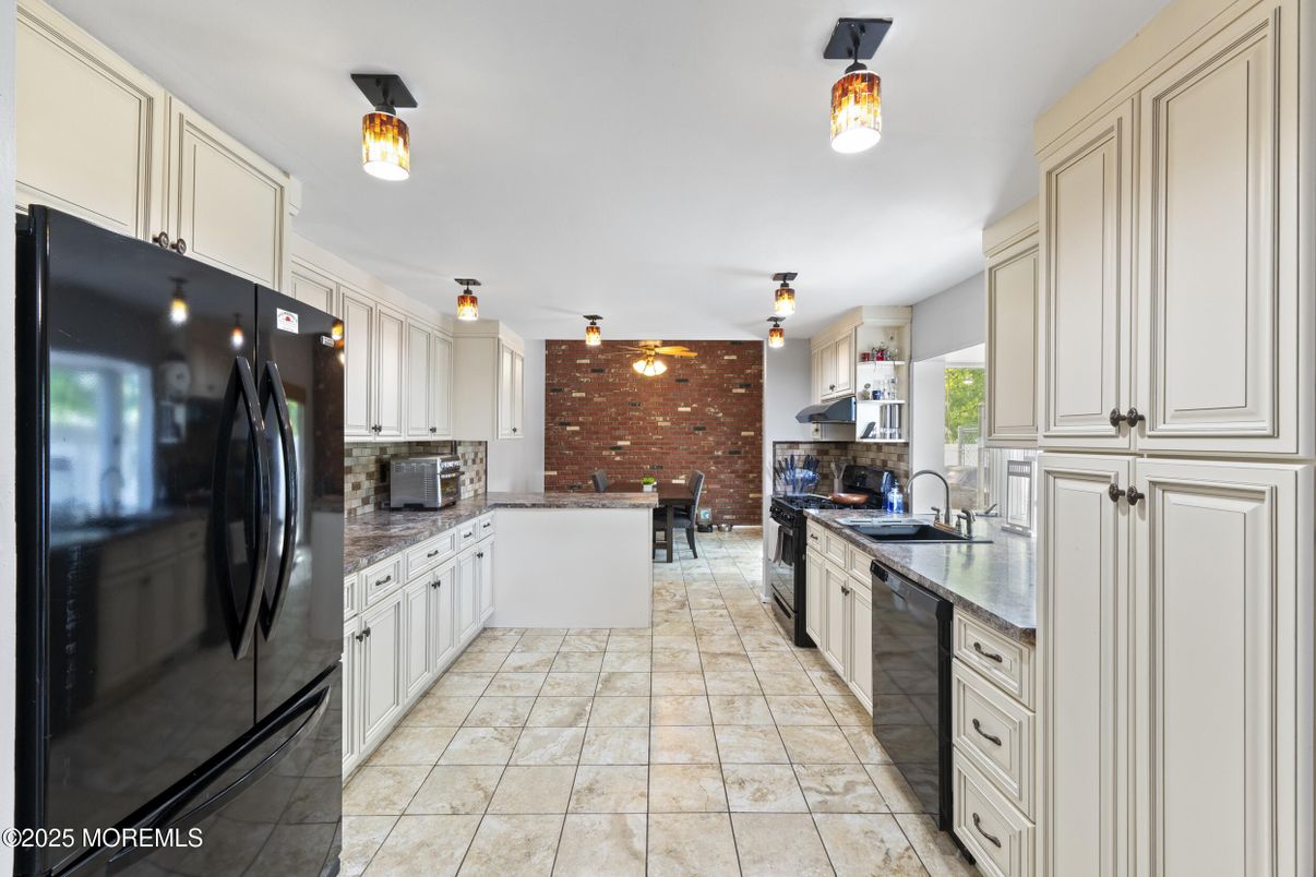 Dining room, Fireplace, Interior, Kitchen, Stone Walls