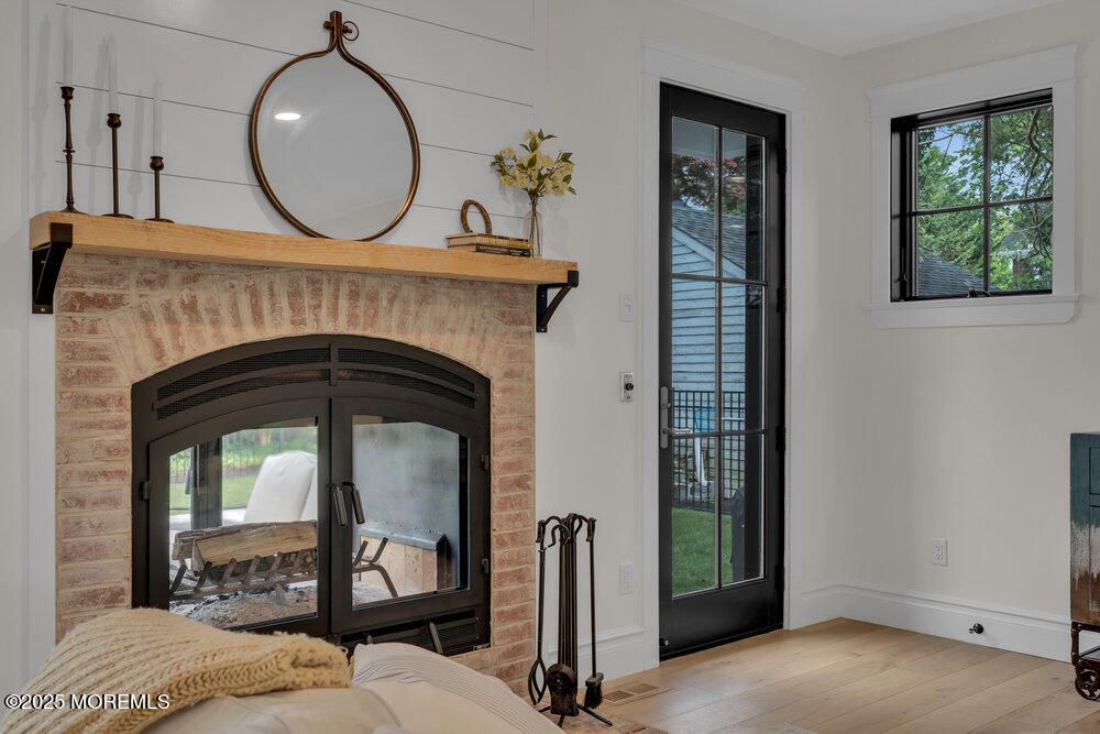 Fireplace, Interior, Wood Texture Flooring