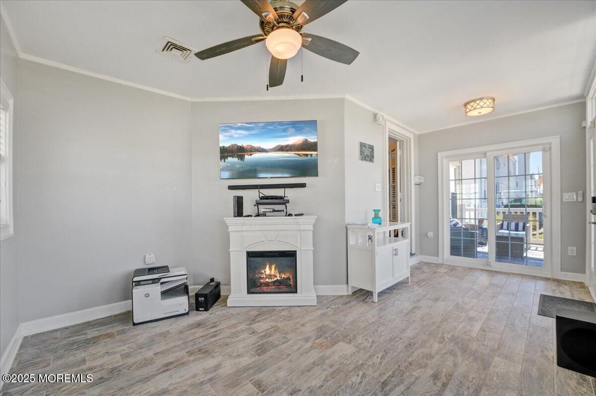 Fireplace, Interior, Wood Texture Flooring