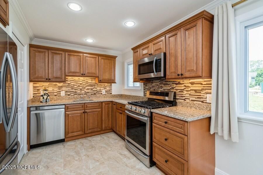 Interior, Kitchen, Recessed Lighting, Stainless Steel Appliances