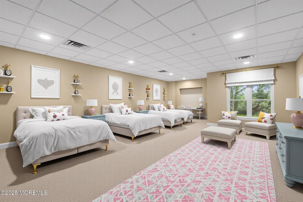 Bedroom, Interior, Recessed Lighting