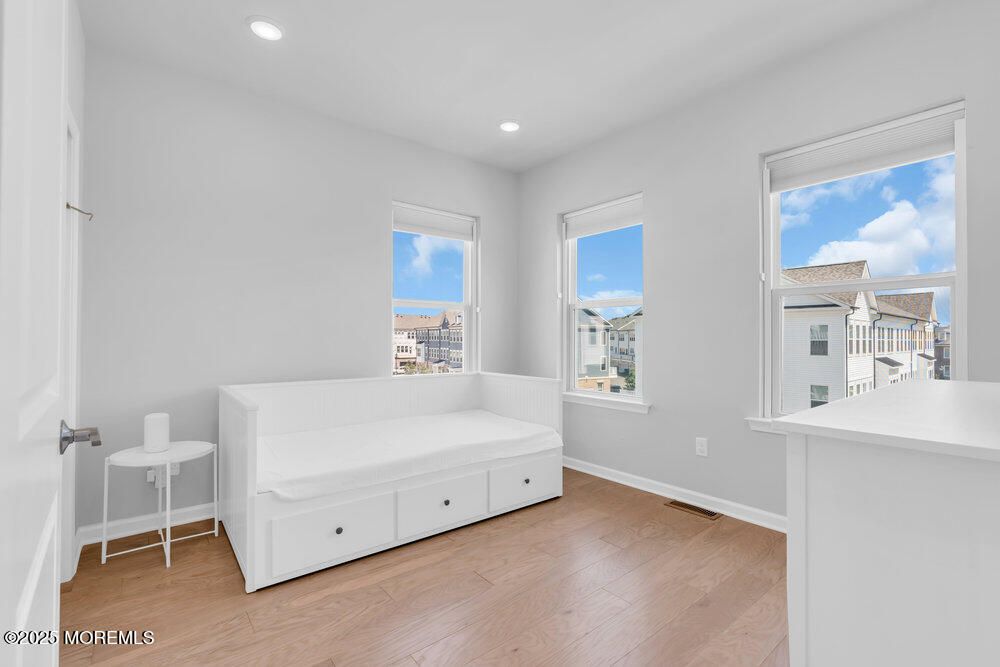 Bathroom, Interior, Recessed Lighting, Wood Texture Flooring