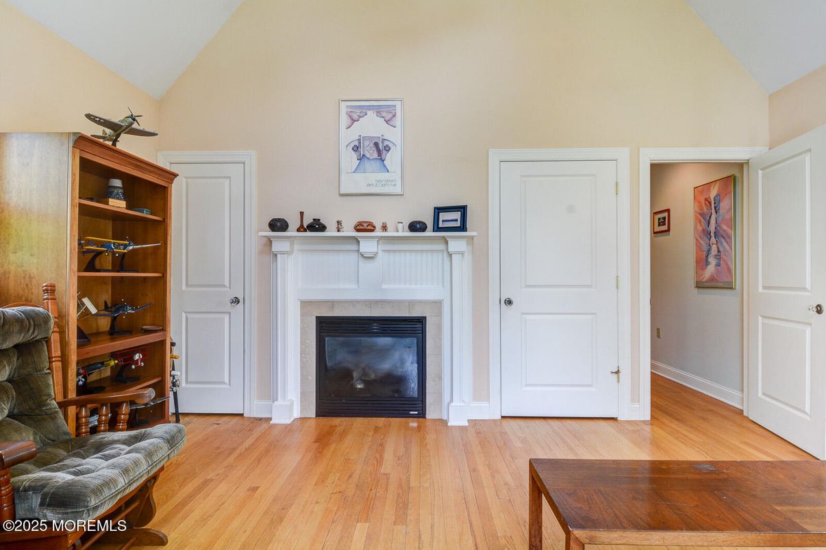 Fireplace, Interior, Wood Texture Flooring