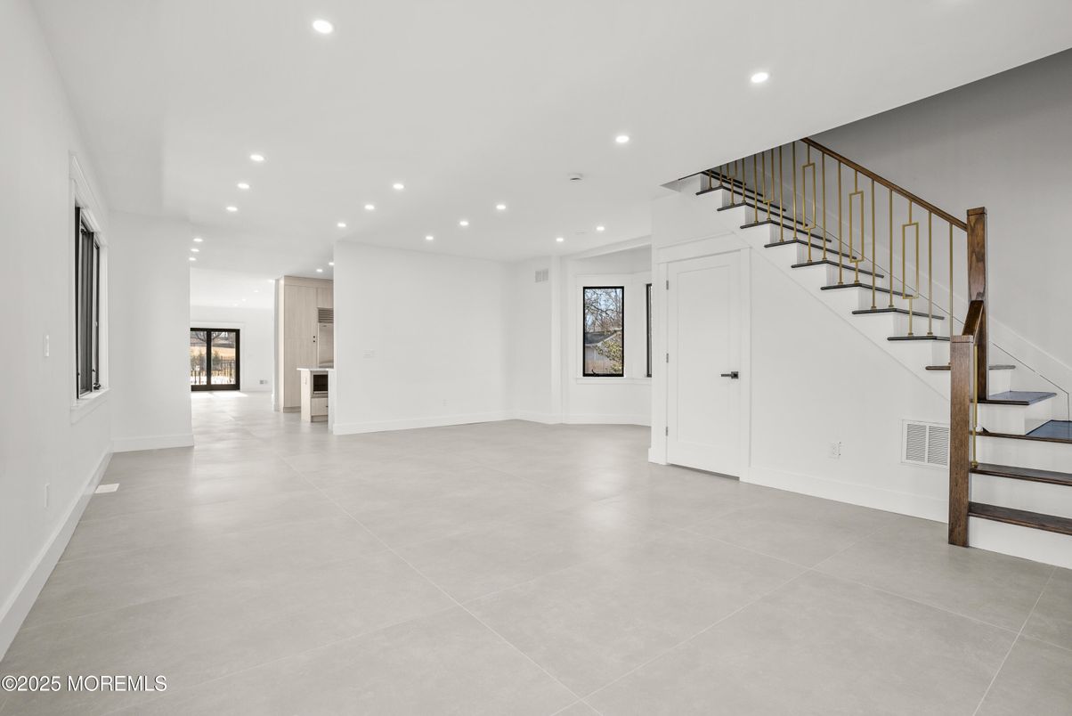 Empty room, Fireplace, Interior, Recessed Lighting