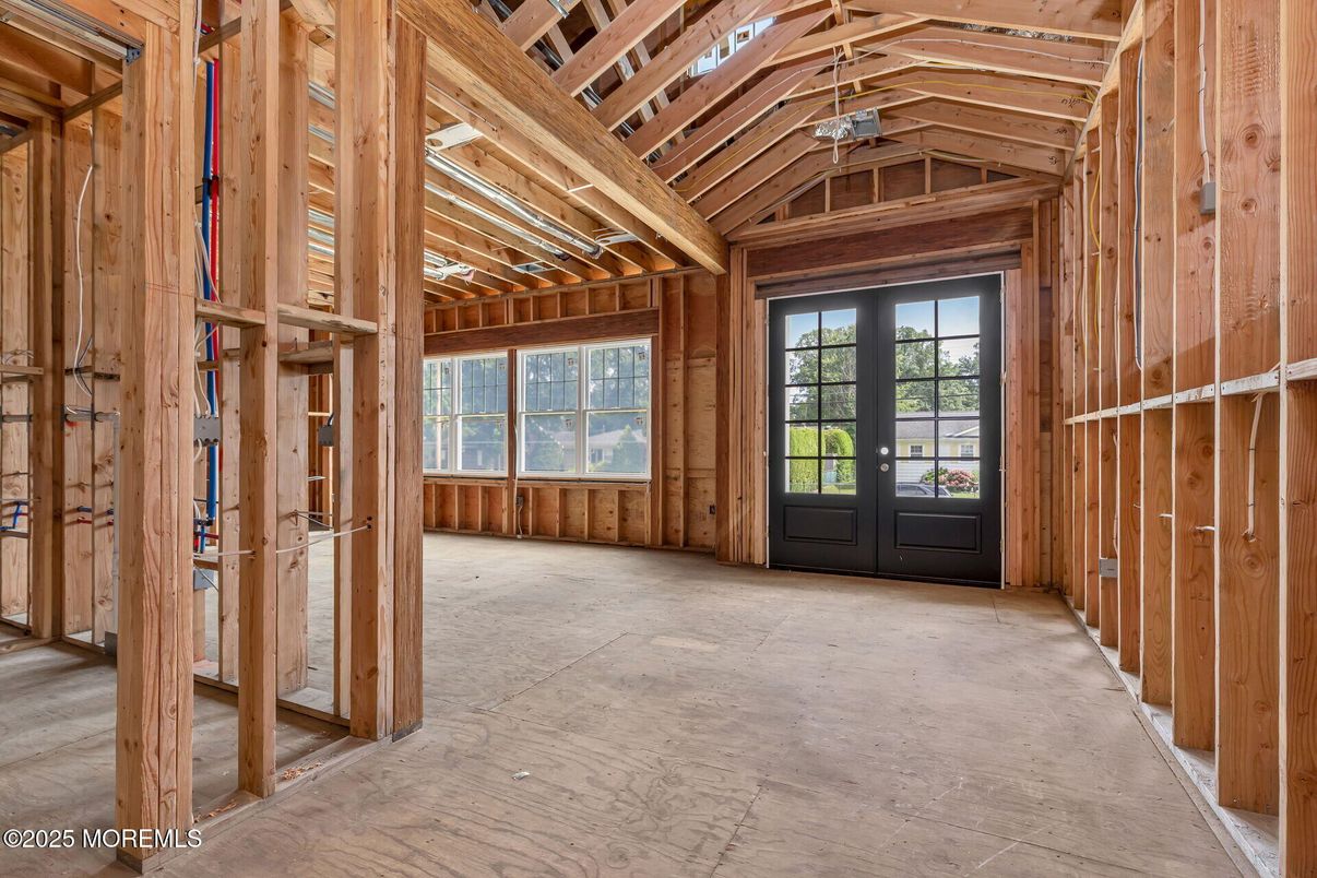 Empty room, Interior, Wooden Beams, Wooden Ceilings, Wooden Walls