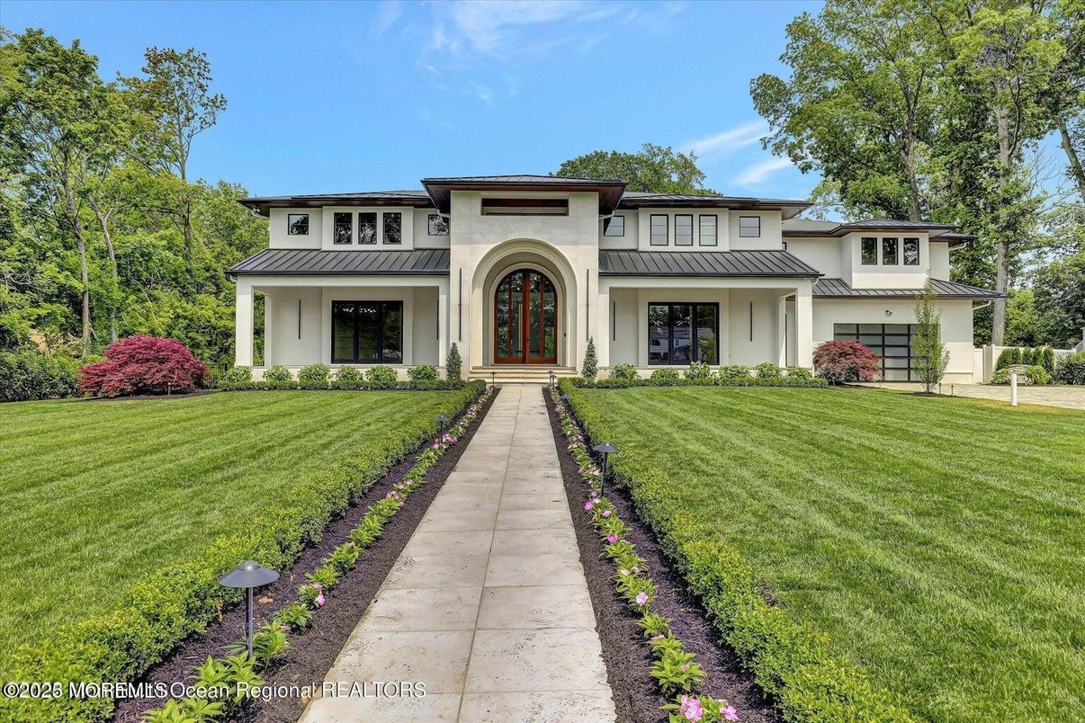 Attached, Backyard, Exterior, Facade, Mediterranean