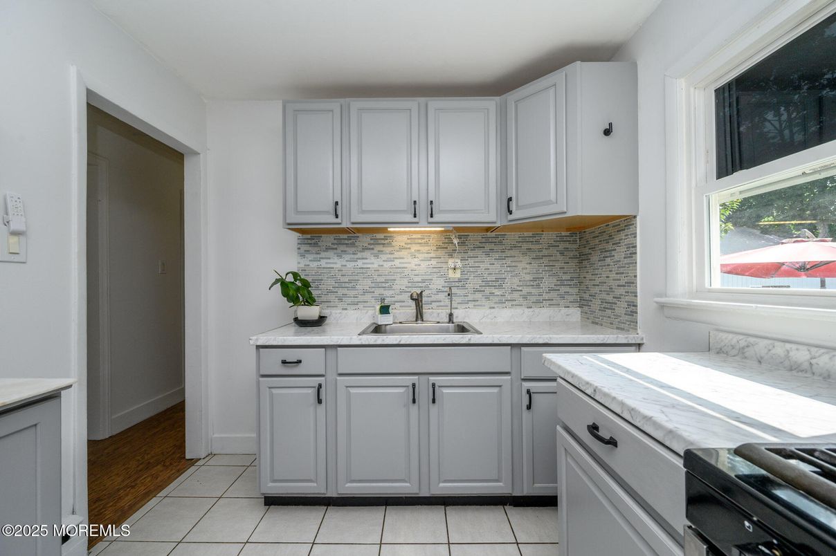 Interior, Kitchen, Marble Walls, Wood Texture Flooring