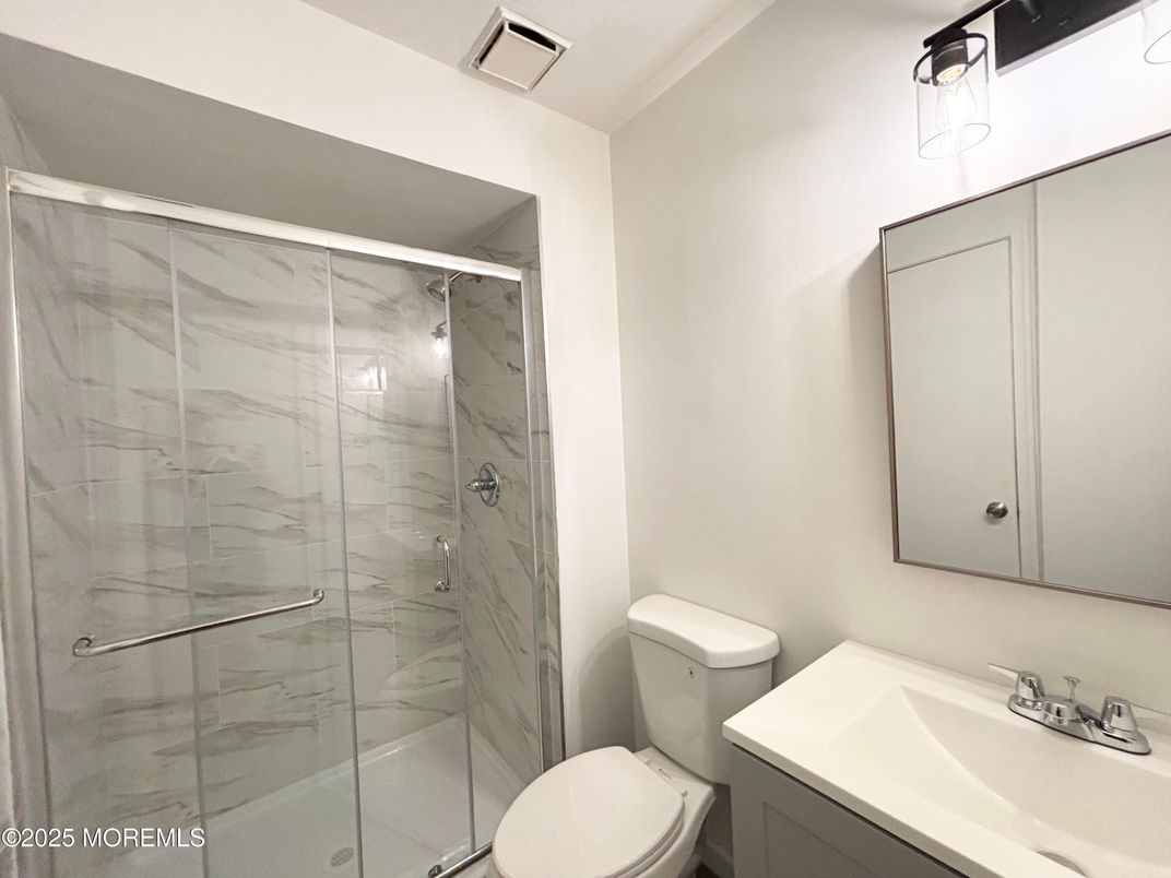 Bathroom, Glass Shower, Interior, Marble Walls
