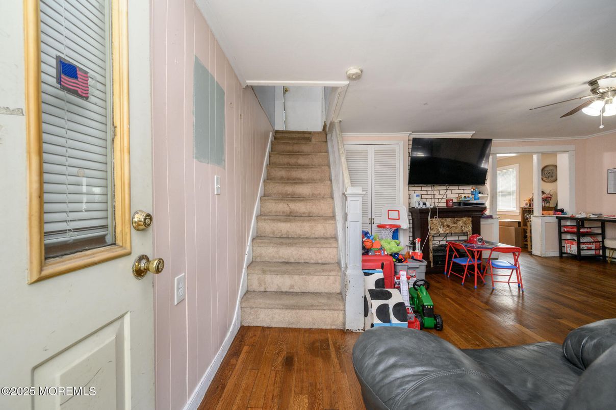 Fireplace, Interior, Wood Texture Flooring