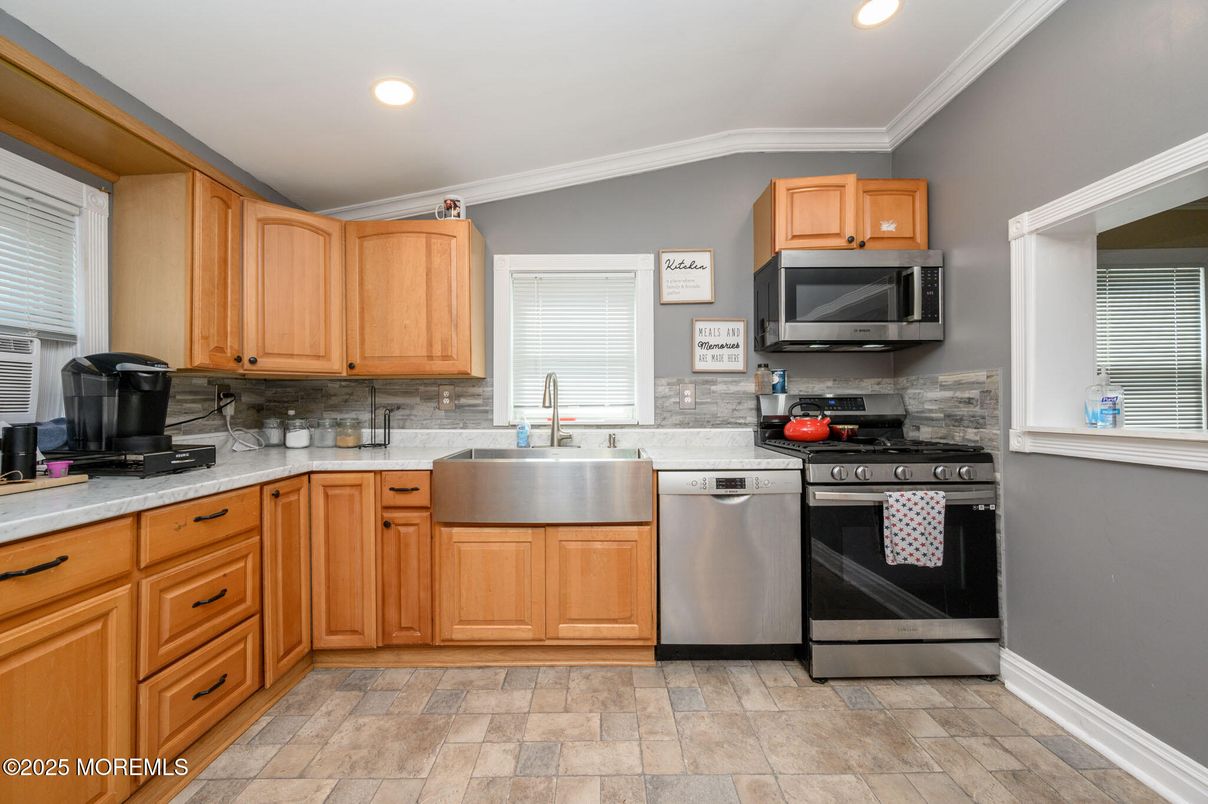 Interior, Kitchen, Recessed Lighting, Stainless Steel Appliances