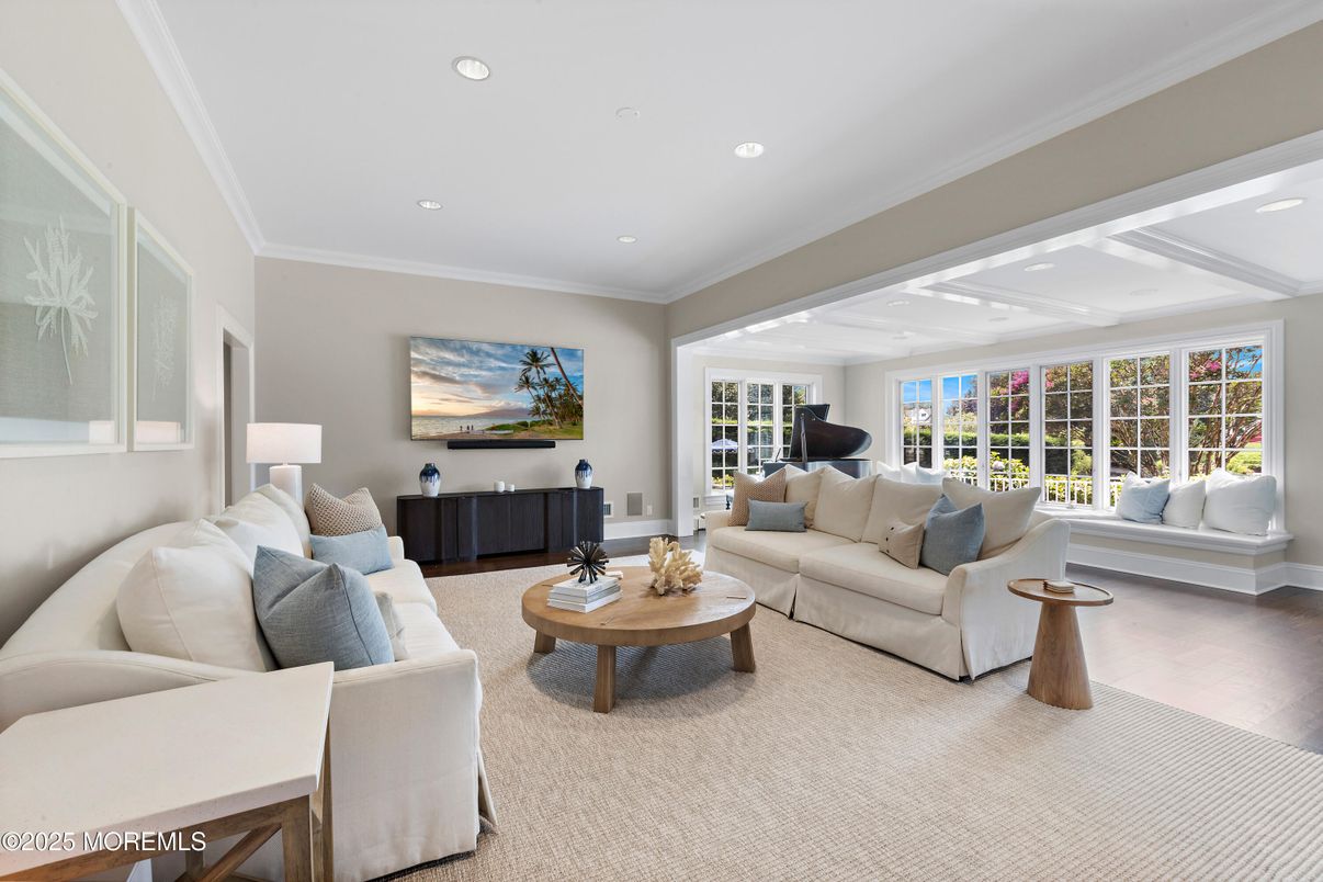 Interior, Living room, Recessed Lighting
