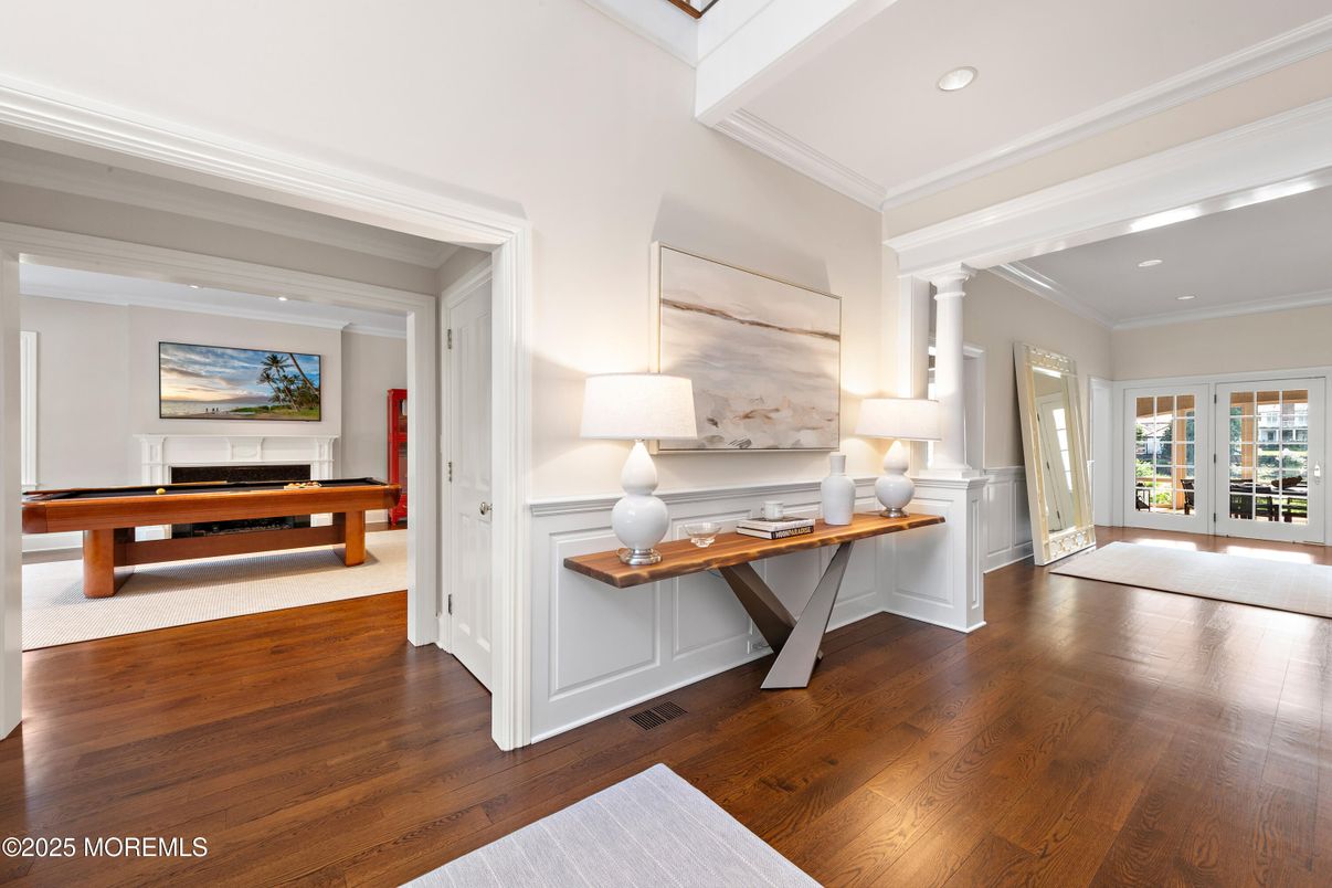Game Room, Interior, Recessed Lighting, Wood Texture Flooring