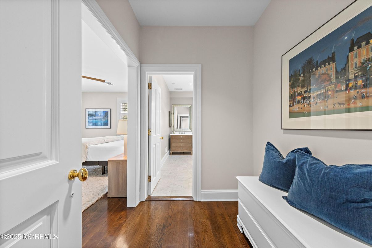 Interior, Marble, Recessed Lighting, Wood Texture Flooring
