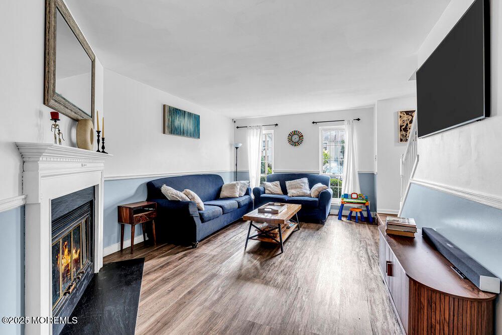 Fireplace, Interior, Living room, Wood Texture Flooring