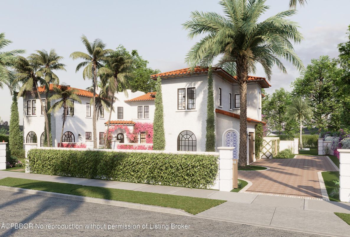 Backyard, Exterior, Facade, Spanish Mediterranean