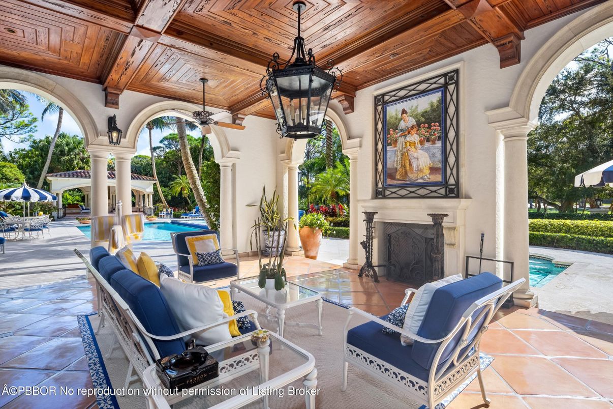 Exterior, Fireplace, Pool, Wooden Ceilings