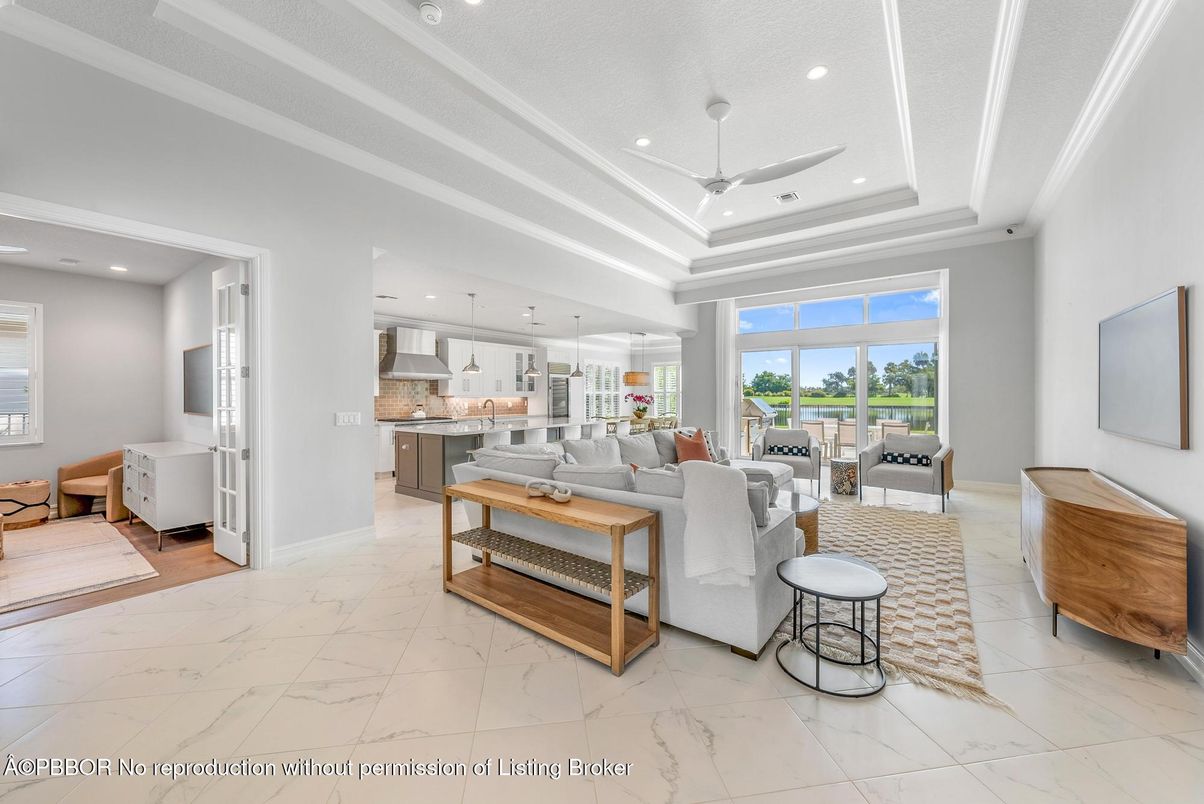 Interior, Kitchen, Living room, Marble, Pendant Lights, Recessed Lighting