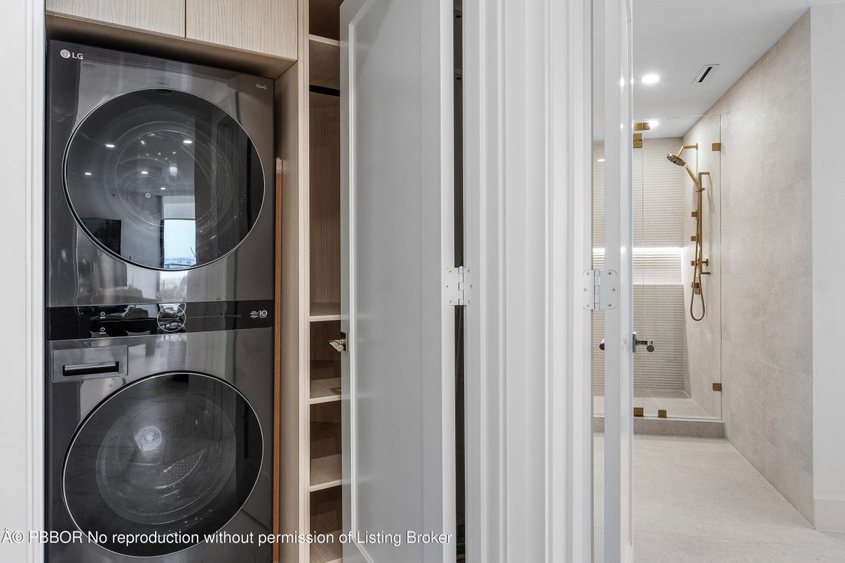 Bathroom, Interior, Recessed Lighting, Utility Closets, Washer
